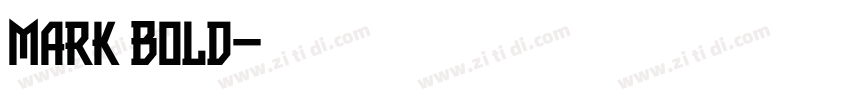 Mark Bold字体转换
